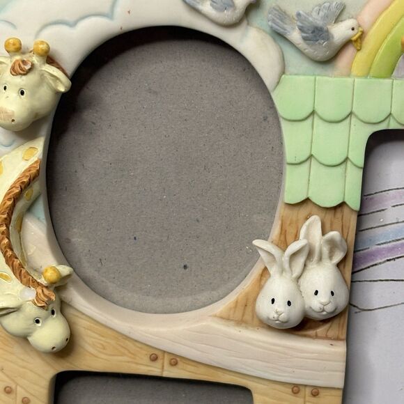 PHOTO FRAME Harvest Moon Noah's Ark~ for 3 Pictures Nursery Tabletop Decor 741 - Picture 15 of 16